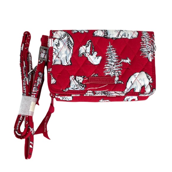 Vera Bradley RFID All in 1 Crossbody Beary Merry Red - Picture 8 of 8